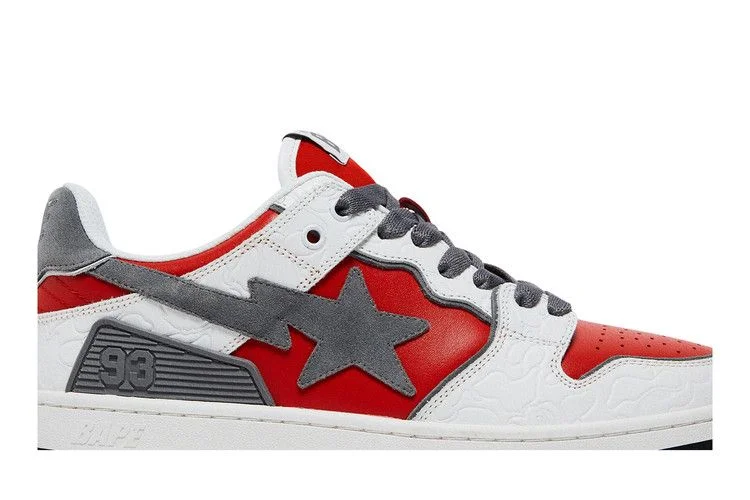 Кроссовки BAPE Sk8 Sta 'White Red'