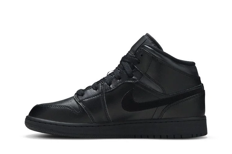Кроссовки Air Jordan 1 Mid GS 'Deep Black'