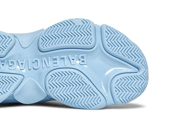 Кроссовки Balenciaga Wmns Triple S Sneaker 'Allover Logo - Light Blue'