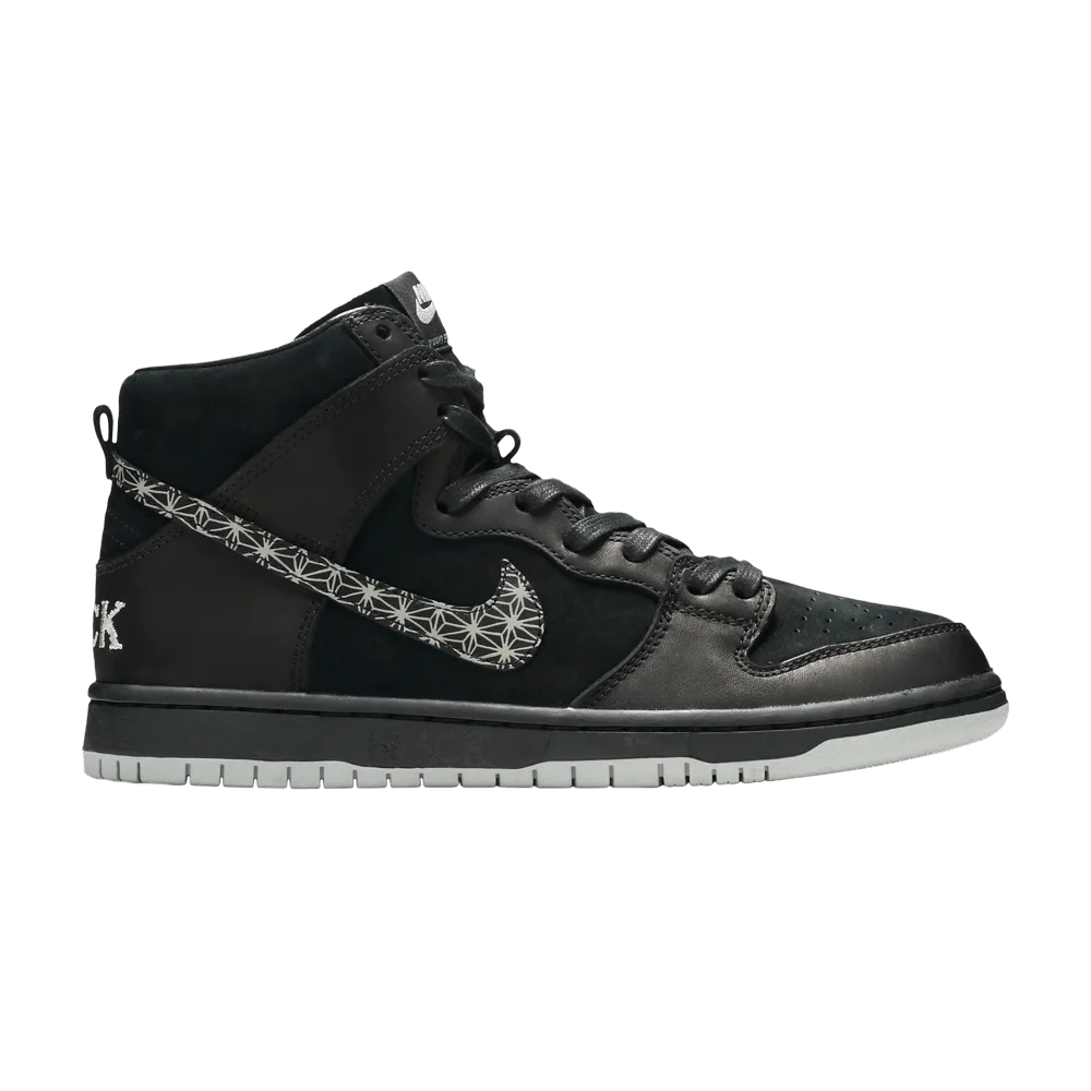 Кроссовки Black Bar x Nike SB Zoom Dunk High Pro 'Black'