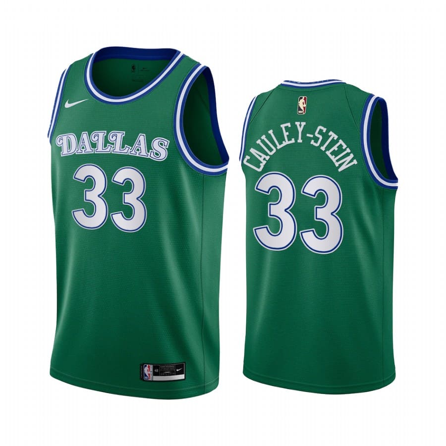 Баскетбольная джерси 2020-21 Dallas Mavericks #33 Willie Cauley-Stein Classic Edition Green Swingman Jersey