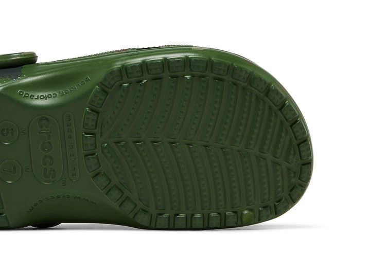 Сабо Daily Paper x Crocs Classic Clog 'Green Camo'