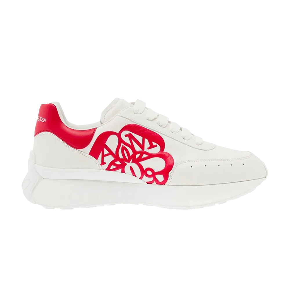 Кроссовки Alexander McQueen Sprint Runner 'White Lust Red'
