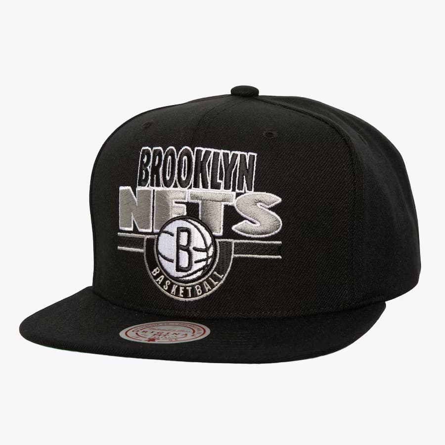 Mitchell-Ness-Black-Brooklyn-Nets-Retro-Snapback-Hat