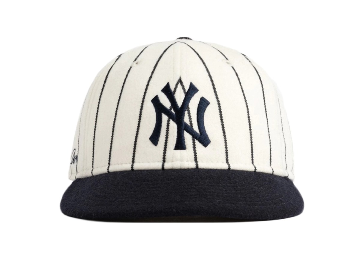 Бейсболка Aime Leon Dore New Era Wool Pinstripe Yankee Hat White/Navy