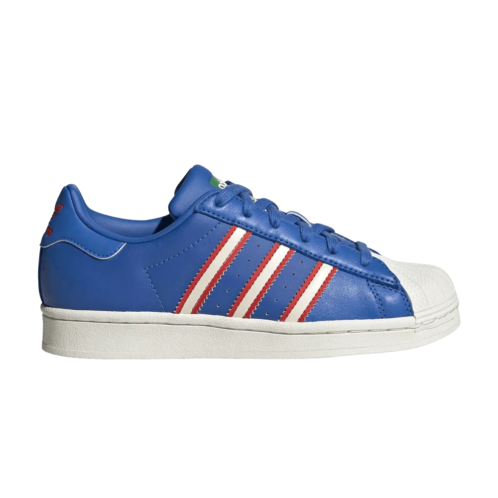 Кроссовки Adidas Superstar J 'Bright Royal Red'