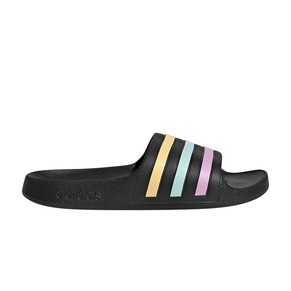 Кроссовки adidas Adilette Aqua Slide K 'Black Orange Tint Halo Mint'