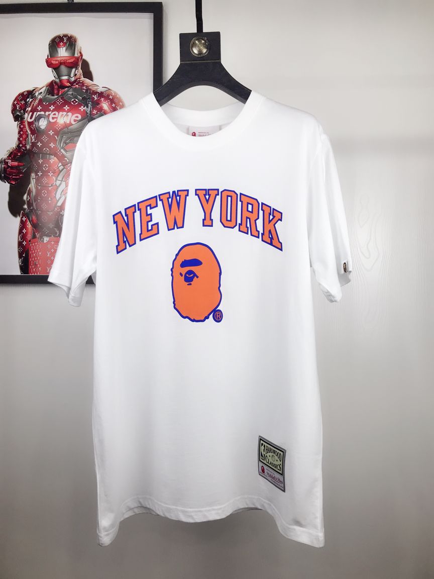 BAPE-x-Mitchell-Ness-Knicks-Tee-White-2