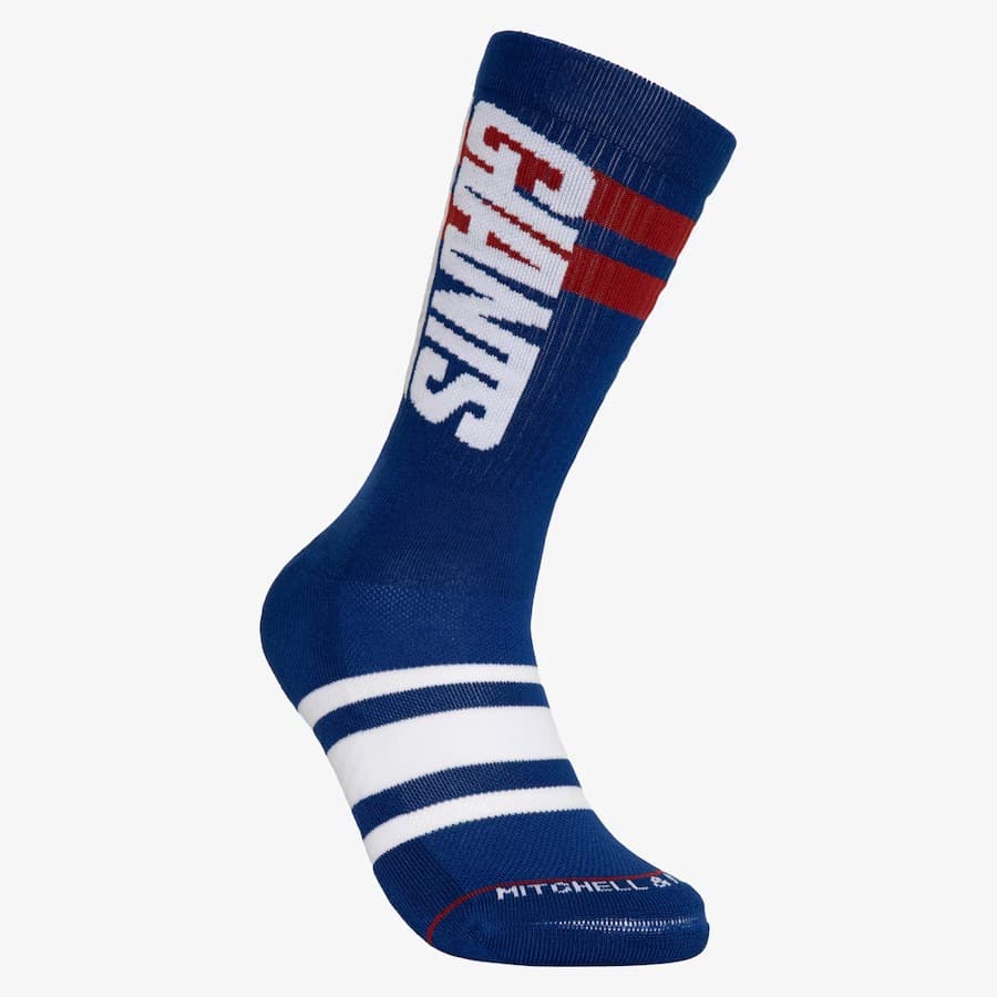 Спортивные носки Mitchell & Ness New York Giants Lateral Crew Socks