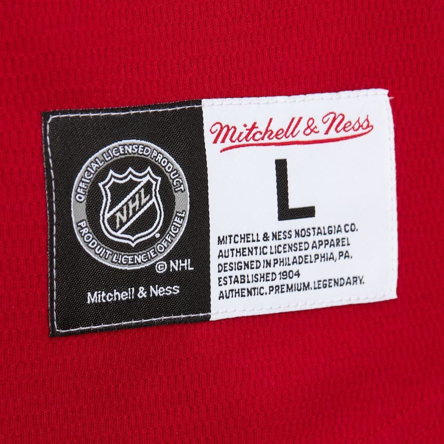 Лонгслив Mitchell & Ness Red Chicago Blackhawks Thermal Henley Top
