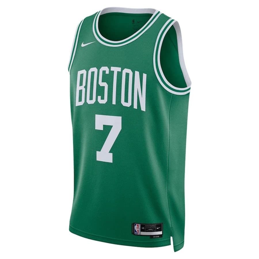 Баскетбольная джерси 2023-24 Boston Celtics Jaylen Brown #7 Swingman Icon Edition Green Jersey