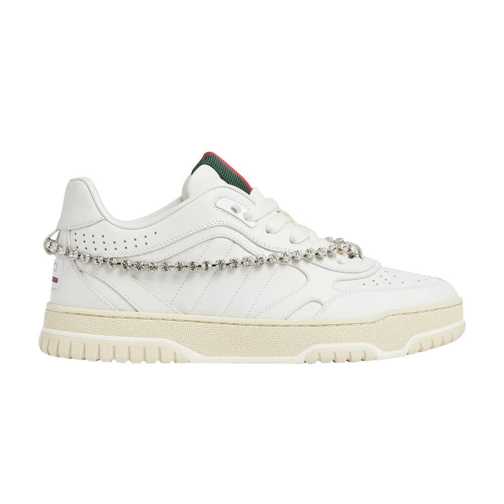 Кроссовки Gucci Wmns Re-Web Sneaker 'White Crystal Chain'