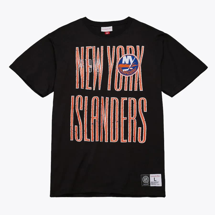 Mitchell-Ness-Black-New-York-Islanders-Team-OG-Premium-T-Shirt