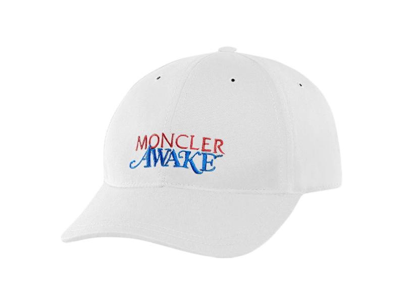 Бейсболка Awake x Moncler Logo Lock Hat White