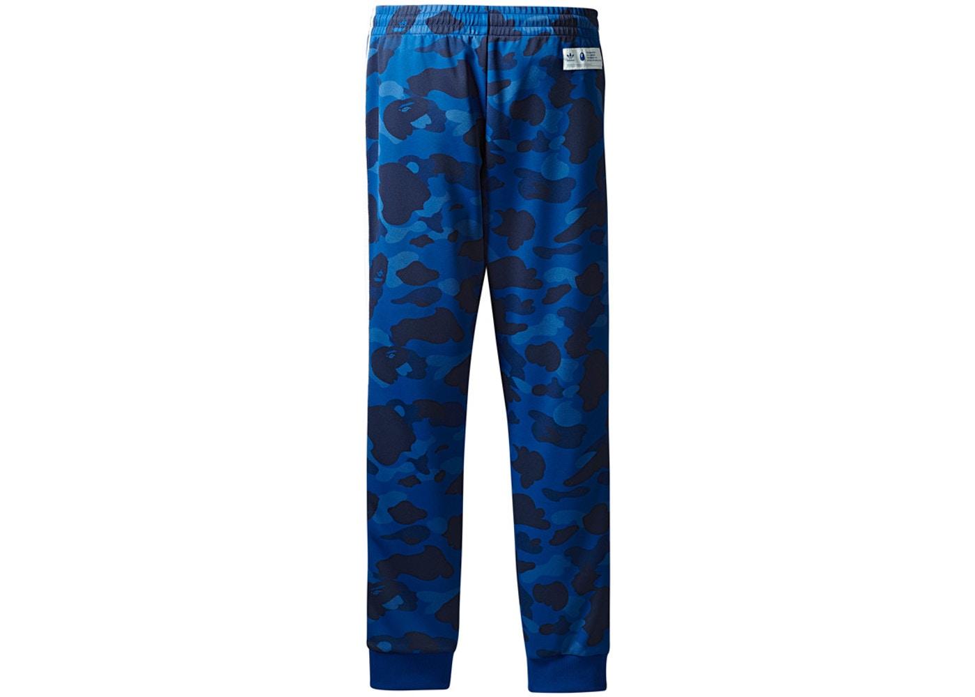 Спортивные штаны Bape x adidas adicolor Track Pants Blue