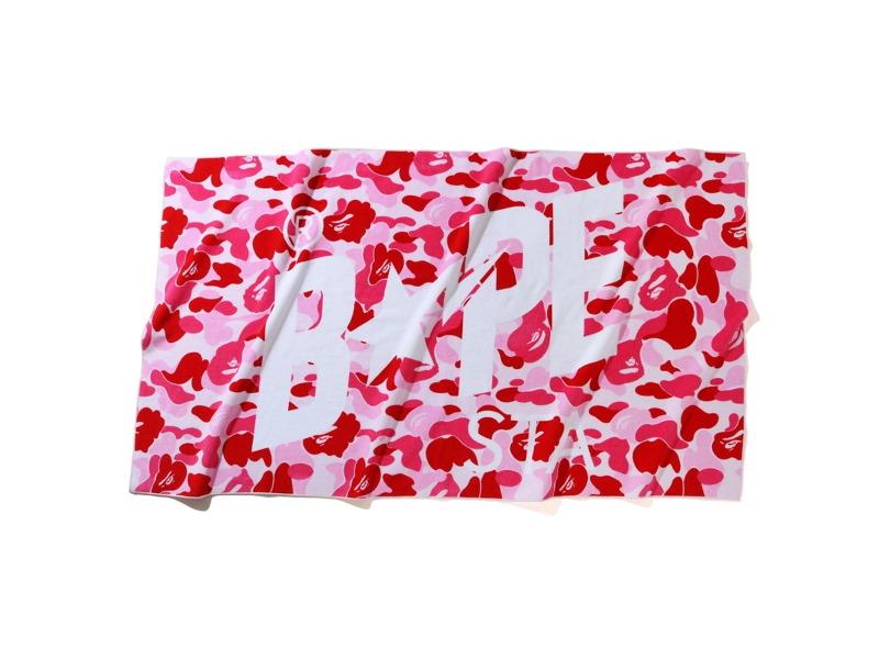 BAPE-ABC-Camo-Bapesta-Beach-Towel-Pink