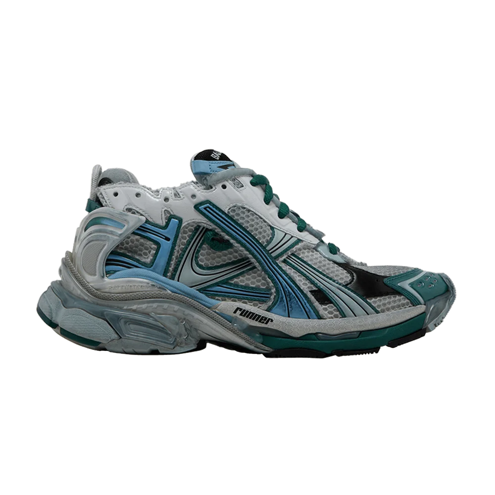 Кроссовки Balenciaga Runner Sneaker 'White Green Blue'