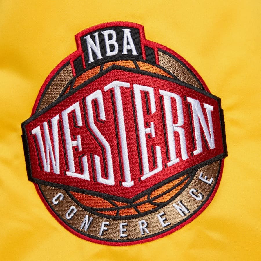 Бомбер Mitchell & Ness Black Los Angeles Lakers Primetime Vintage Satin Full-Snap Jacket