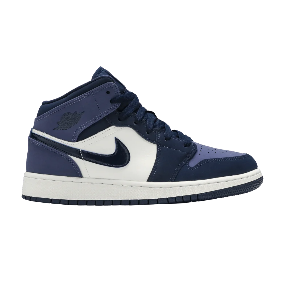 Krossovki-Air-Jordan-1-Mid-GS-Sanded-Purple