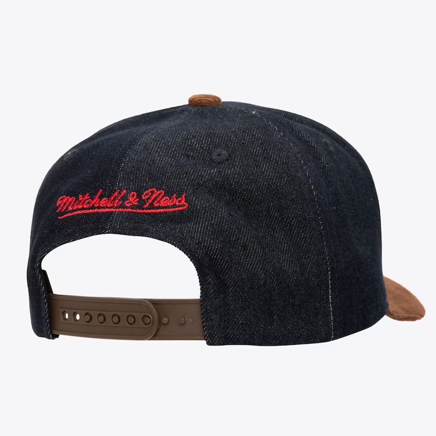 Бейсболка Mitchell & Ness Denim Brown San Francisco 49ers Corduroy D-Stressed Pro Snapback Hat