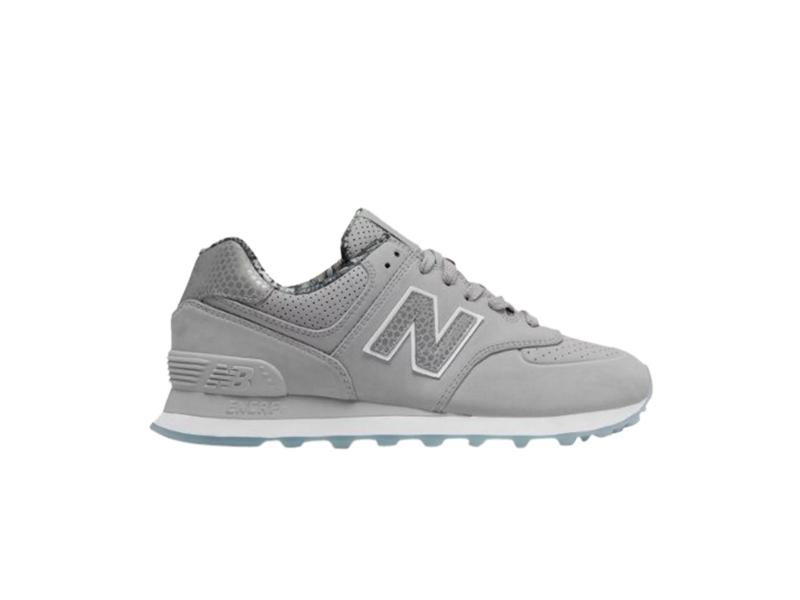 Кроссовки Wmns New Balance 574 Lux Reptile Silver Mink