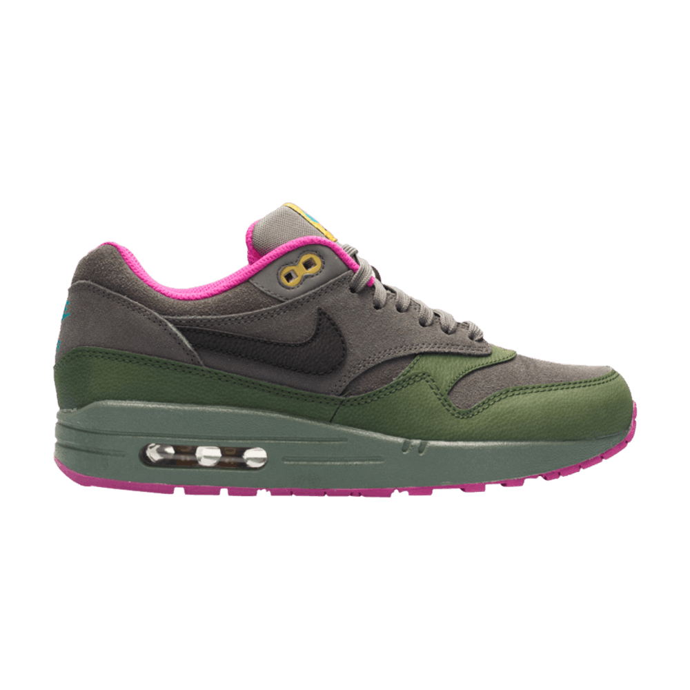 Кроссовки Nike Air Max 1 Leather 'Pewter Carbon Green'