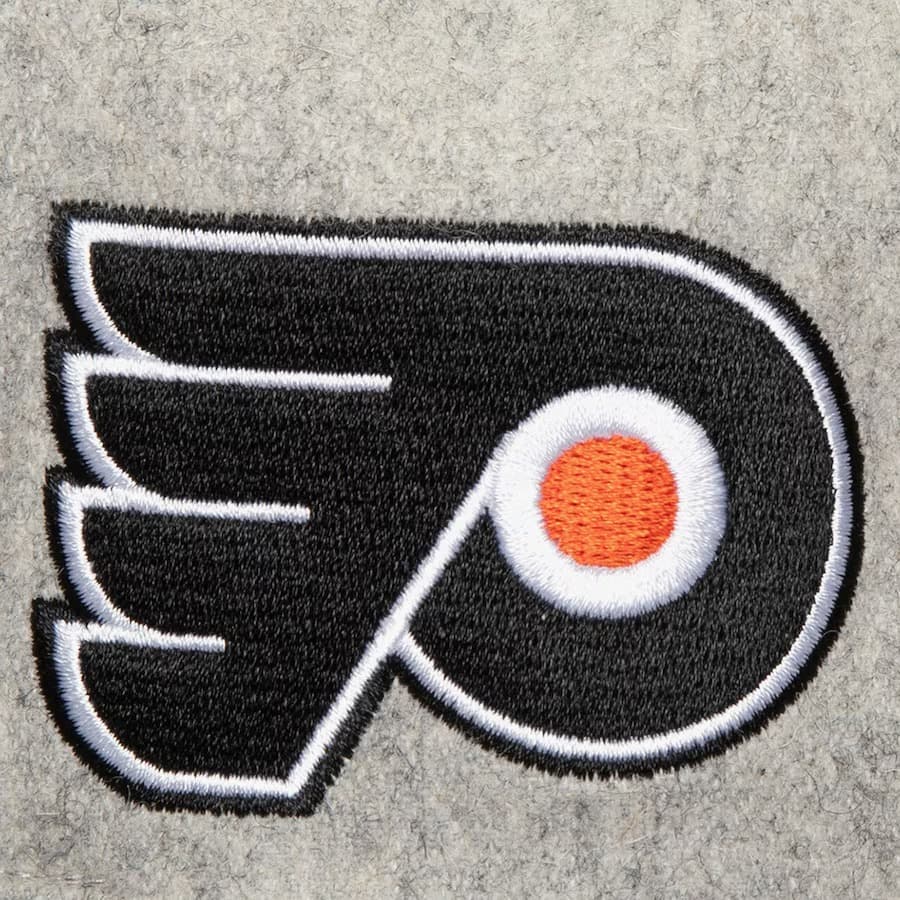 Бейсболка Mitchell & Ness Gray Philadelphia Flyers Tailsweep 2.0 Melton Snapback Hat
