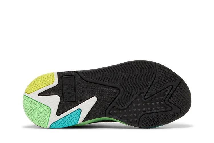 Кроссовки Puma RS-X Highlighter Jr 'Castlerock Fluorescent Yellow'