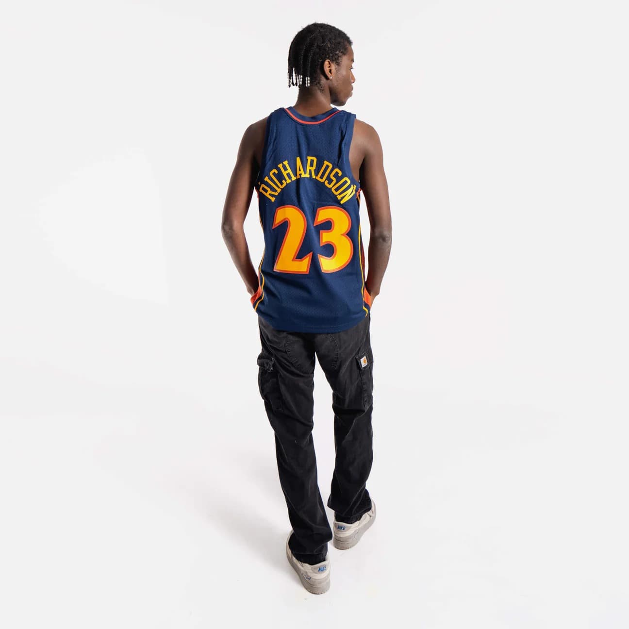 Баскетбольная джерси 2002-03 Golden State Warriors Jason Richardson #23 HWC Navy Jersey