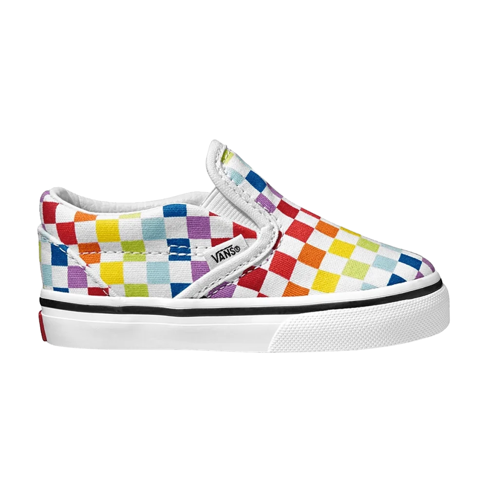 Krossovki-Vans-Classic-Slip-On-Toddler-Rainbow-Checkerboard