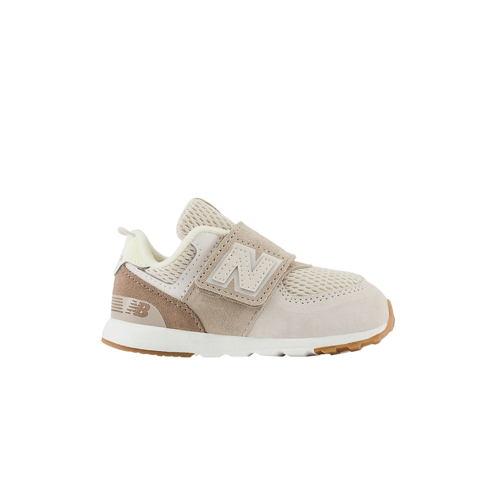 Кроссовки New Balance 574 New-B Hook & Loop Toddler X-Wide 'Grey Wolf Sunrise'