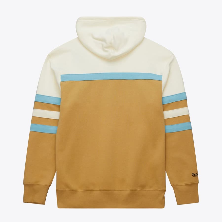 Худи Mitchell & Ness Tan Seattle Kraken Head Coach Fleece Pullover Hoodie