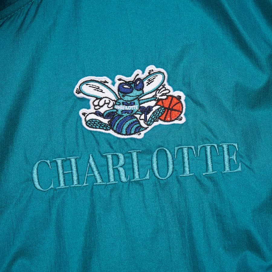 Анорак Mitchell & Ness Teal Charlotte Hornets Team OG 3.0 Anorak Quarter-Zip Jacket
