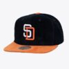 Mitchell-Ness-Navy-Orange-San-Diego-Padres-Cooperstown-Collection-Sueduroy-Snapback-Hat-100x100