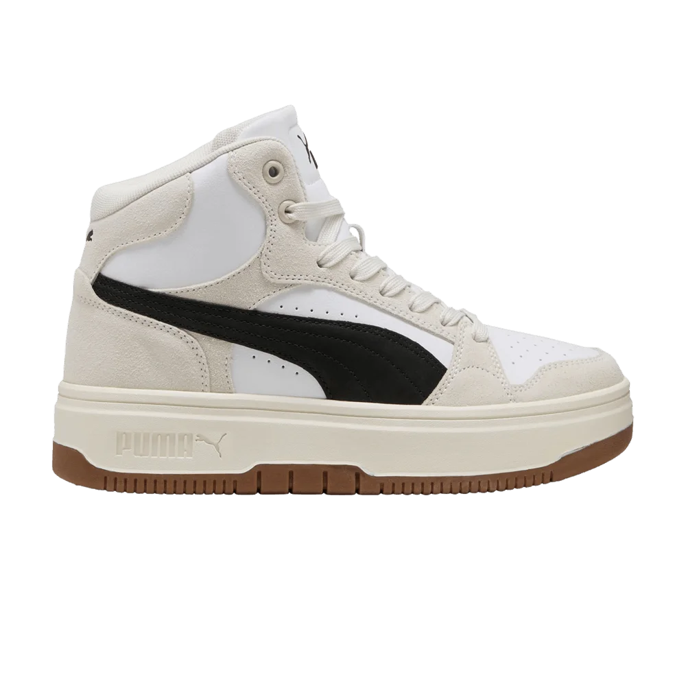 Krossovki-Puma-Wmns-Rebound-Femme-Mid-Suede-White-Black-Frosted-Ivory