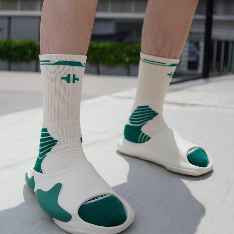 Спортивные носки Ehot Domes Green-Beige Socks