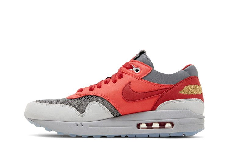 Кроссовки CLOT x Nike Air Max 1 'Kiss Of Death - Solar Red' Special Box