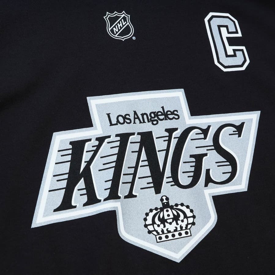 Футболка Mitchell & Ness Wayne Gretzky Black Los Angeles Kings Name & Number T-Shirt