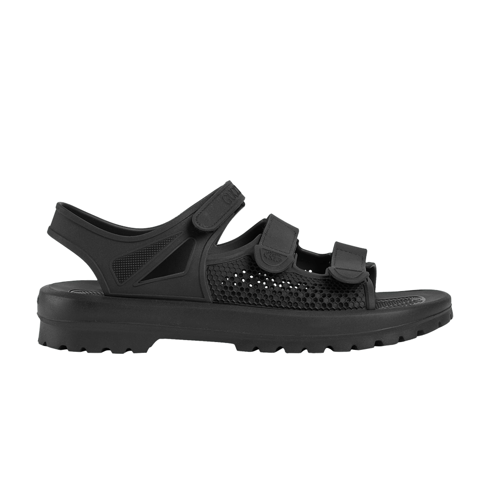 Сандалии Gucci Velcro Sandal 'Black Honeycomb'