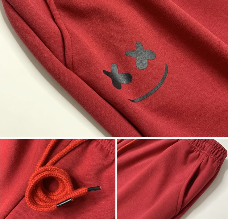Спортивные брюки 2020 Smile Hip-hop Style Sweatpants Red
