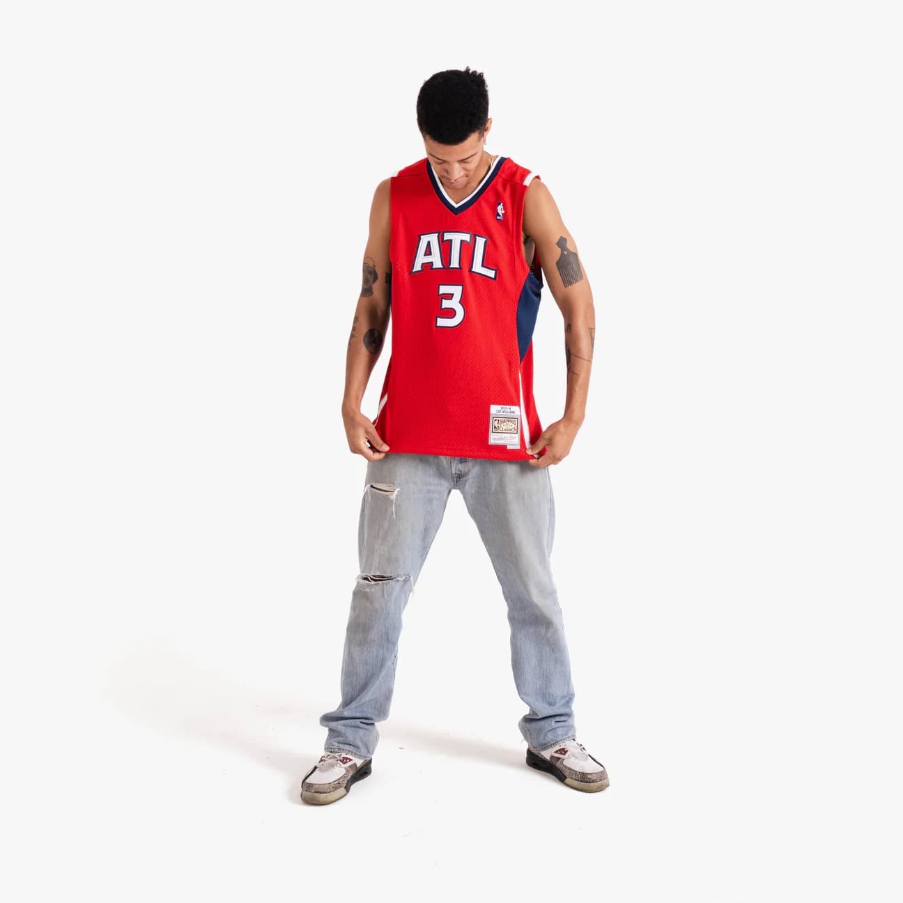 Баскетбольная джерси 2013-14 Atlanta Hawks Lou Williams #3 Swingman Hardwood Classics Red Jersey