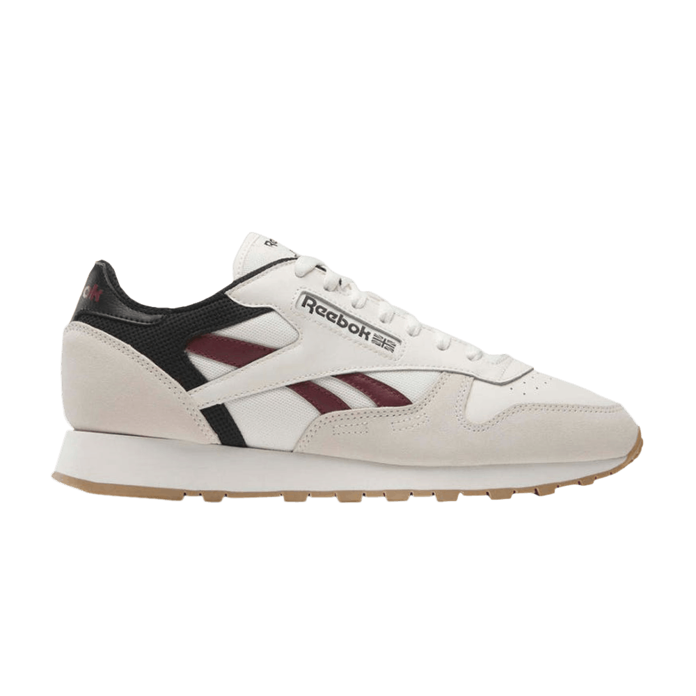 Кроссовки Reebok Classic Leather 'Chalk Classic Maroon'