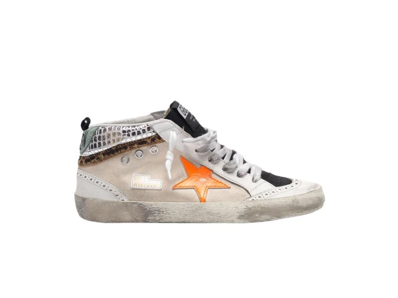 Кроссовки Golden Goose Wmns Mid Star Orange