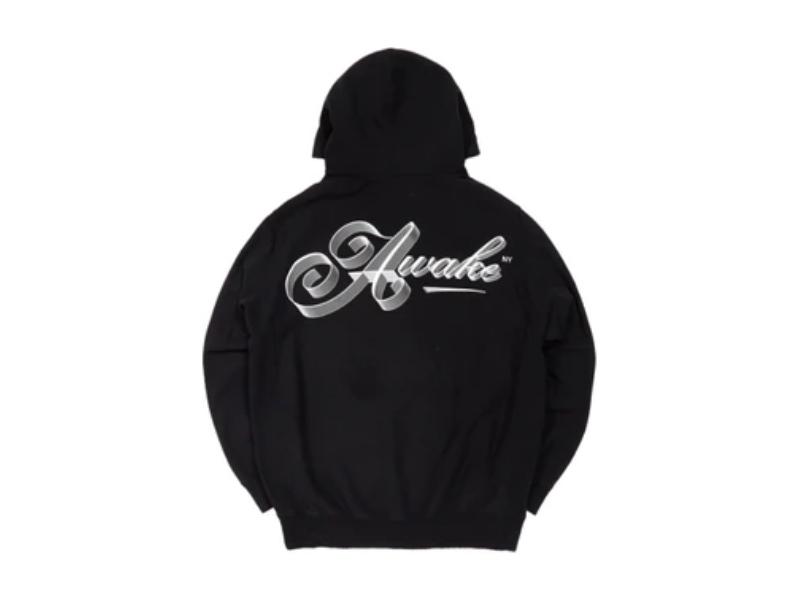 Худи Awake Ribbon Script Logo Hoodie Black