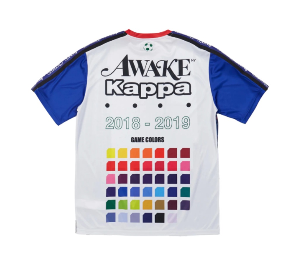 Футболка Awake x Kappa Evander Jersey White/Royal/Red