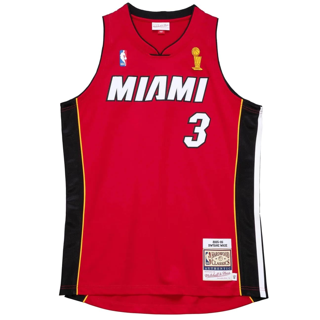 2005-06-Miami-Heat-Dwyane-Wade-3-Authentic-Finals-Hardwood-Classic-Red-Jersey-8