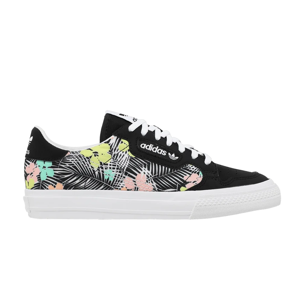 Кроссовки Adidas Continental Vulc J 'Black Floral'