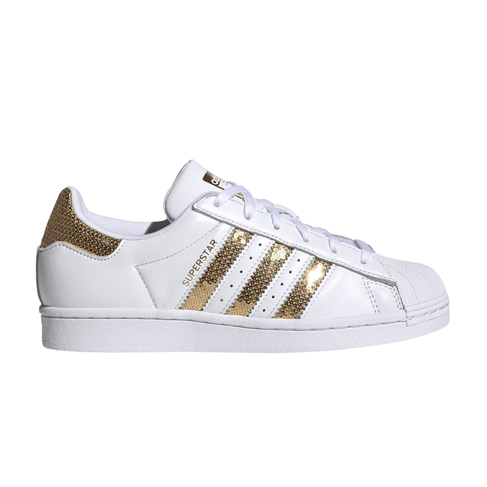 Krossovki-Adidas-Wmns-Superstar-White-Gold-Sequins