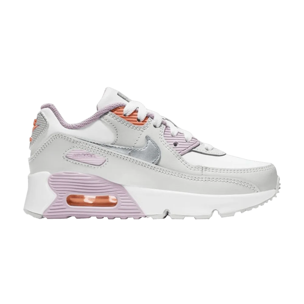 Krossovki-Nike-Air-Max-90-Leather-PS-White-Light-Violet