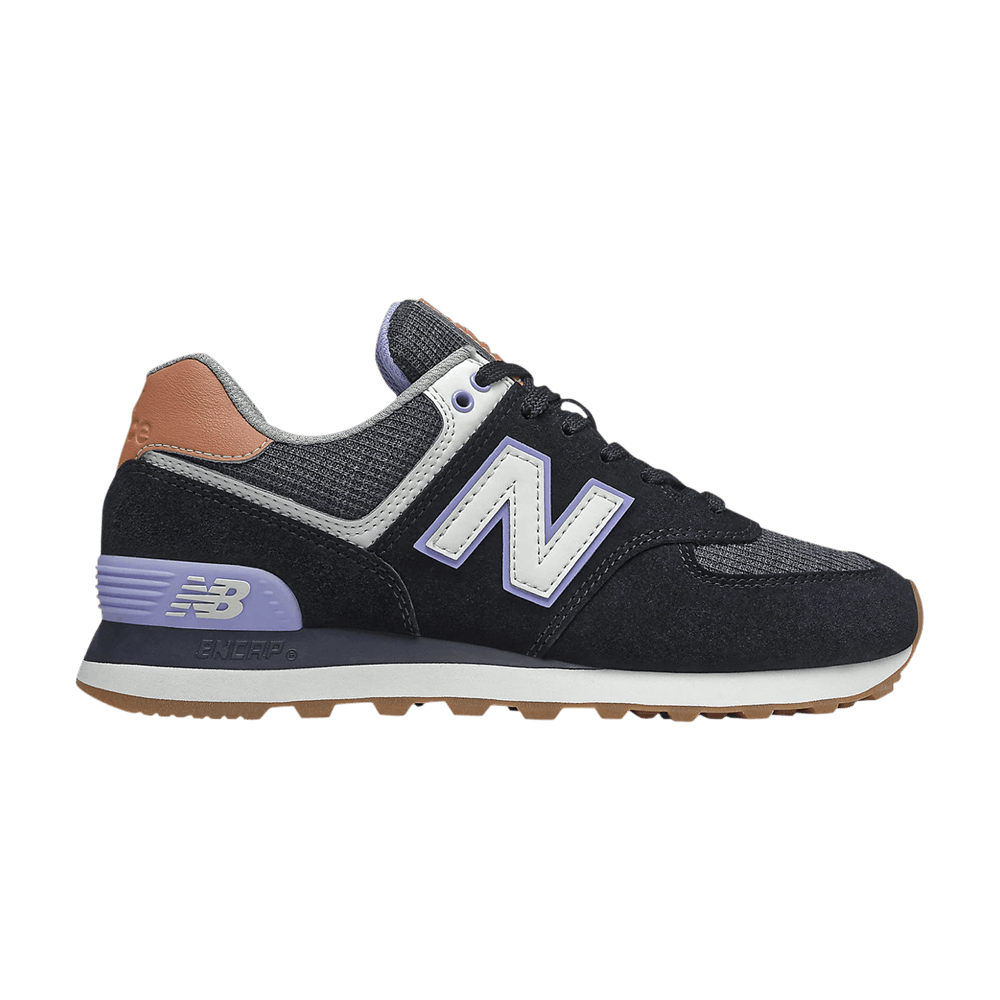 Кроссовки New Balance Wmns 574 'Black Mystic Purple'